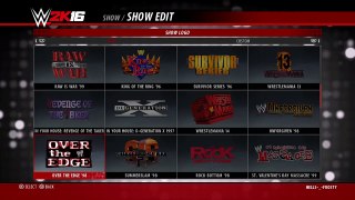 WWE 2K16 how to use a custom arena-
