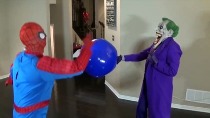 JOKER VS SPIDERMAN BOWLING CHALLENGE!! Superhero Fun In Real Life Fight Movie IRL-ym1gdhjQmq