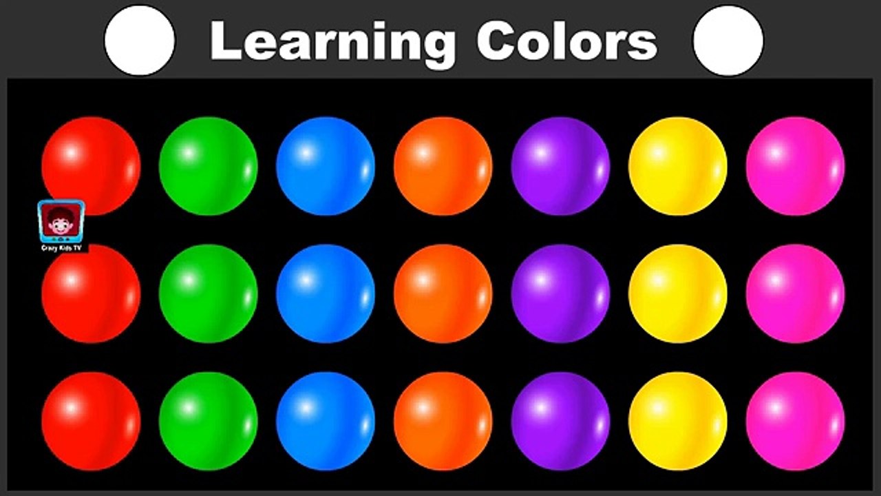 Learning Colors with Balls Colors for Children to Learn and Teach, Baby Videos, Kids Learning Videos