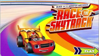 BLAZE and The MONSTER MACHINES - Race The Skytrack - Nick Junior