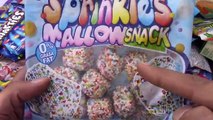 A lot of Marshmallow Candy - The Smurfs Haribo Fini - Angry Birds Surprise Eggs