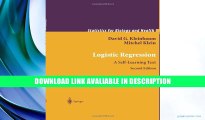 eBook Free Logistic Regression: A Self-Learning Text (Statistics for Biology and Health) Read