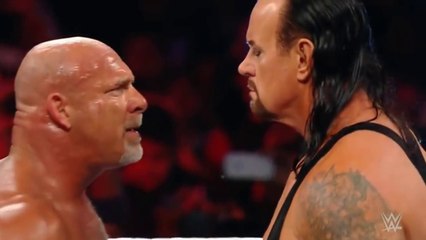 Brock vs Goldberg vs Undertaker vs Roman Reigns