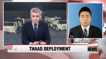 S. Korea begins process of deploying THAAD: military