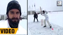 Ranveer Singh Plays Cricket In TERRIBLE Snowfall | LehrenTV