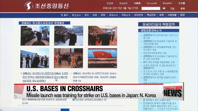 N. Korea says latest missile launch was training for strike on U.S. bases in Japan