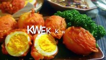 Picky Korean American Pinoy Niño / a Intenta Filipino Comida de la Calle Kwek Kwek por FamilyToyRevie