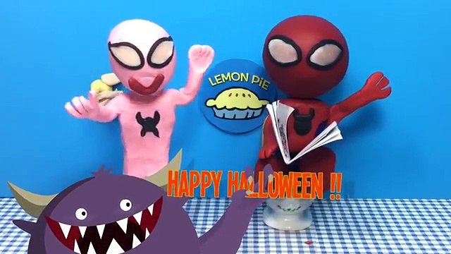 Pink Spidergirl Pregnant & Spiderman Stop Motion Play Doh Spiderbaby Superheroes Prank Vid