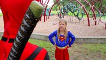 BTS Bloopers: Little Heroes Kid Deadpool Vs Supergirl Superhero Battle | Super Hero Kids B