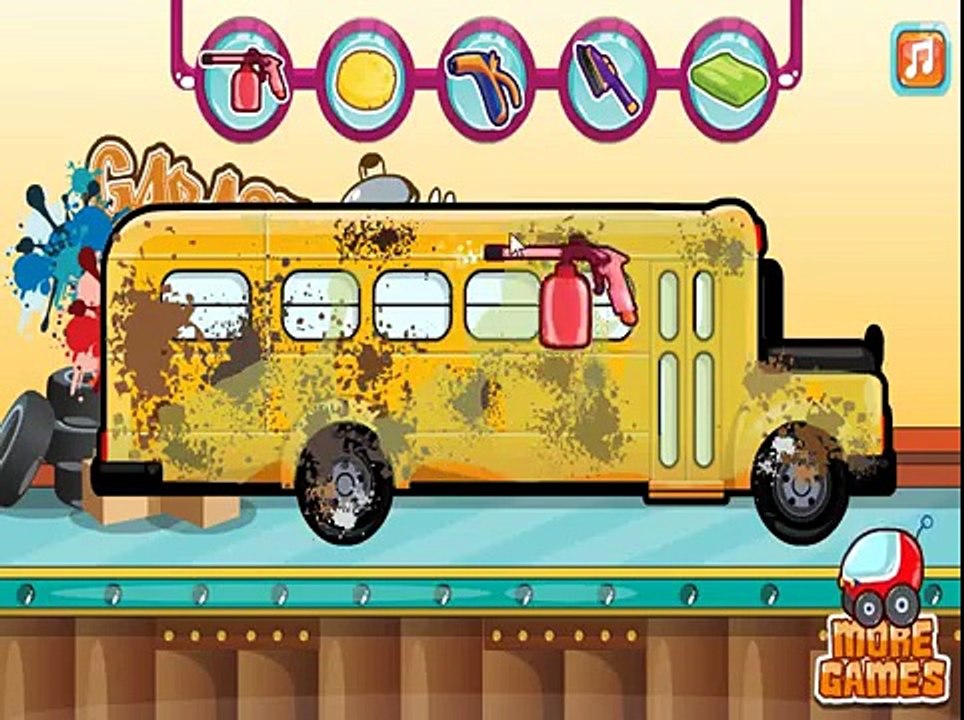 School Bus Wash (Школьный автобус на автомойке) - прохождение игры