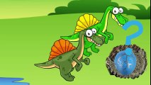 Dinosaurs VS Dinosaurs Spinosaurs Funny Cartoons For Children - Dinosaurs Videos For Kids 2017 [SD, 854x480]