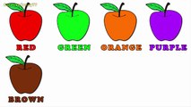 Learn Colors For Kids with Apples Coloring Pages