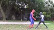 Venom Spiderman vs elsa No smoking in the public Pink Spidergirl fun superheroes in real l