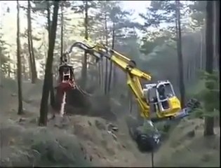 World most Amazing Videos -  Amazing tree cutting machine