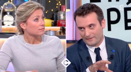 Passe d'armes entre Anne-Sophie Lapix et Florian Philippot