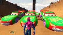 Disney Pixar Cars Rojo Camión de Bomberos de Rayo McQueen y Videos de Spiderman para los Niños de la Guardería Rhy