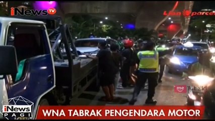 WNA Tabrak Pengendara Motor, Tiga Luka Parah