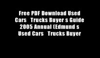 Free PDF Download Used Cars   Trucks Buyer s Guide 2005 Annual (Edmund s Used Cars   Trucks Buyer
