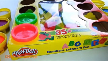 Alphabet Play Doh Letters ABC Learning Fun Cutting Play Dough Plastilina Educational Video