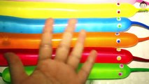 9 Wet Balloons Compilation - Funny Faces water Balloon Finger Song - TOP Learn Colours Col