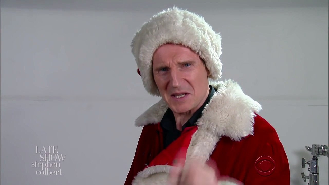 Liam Neeson Auditions For Mall Santa Claus-
