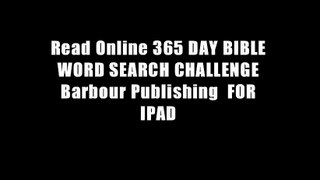 Read Online 365 DAY BIBLE WORD SEARCH CHALLENGE Barbour Publishing  FOR IPAD