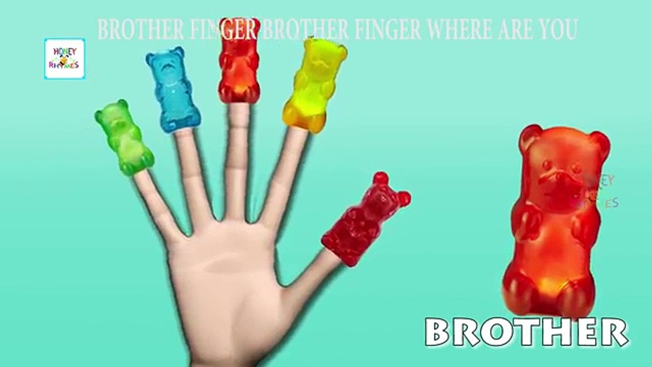 Mega Gummy Bear Found A Magic Lamp Finger Family Nursery Rhymes for kids Toys Fun