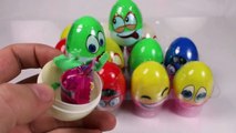 Play-Doh Funny Faces Toy Surprise Eggs - Huevos Sorpresa con caras graciosas PlayDough