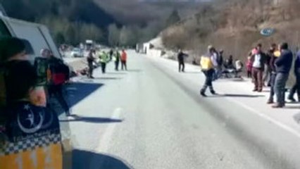 Bursa'da Yolcu Otobüsü Kaza Yaptı: Çok Sayıda Yaralı