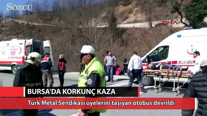 Bursa'da korkunç kaza