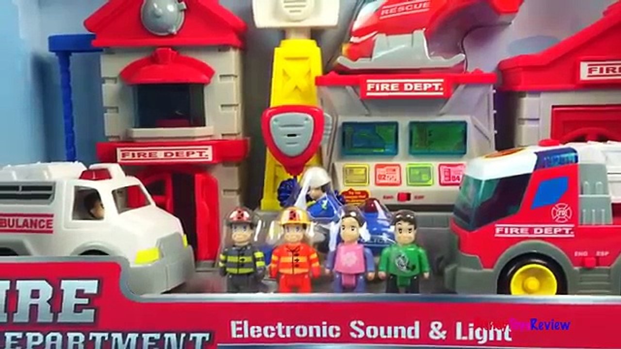New Learners Fire Department Lights and Sounds with Fire truck or fire engine toys for boys