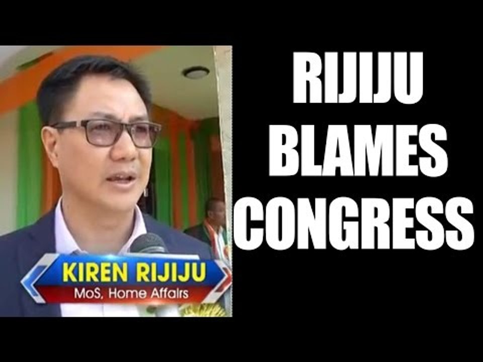 Manipur Elections 2017: Kiren Rijiju blames Congress for all problems : Watch video | Oneindia News