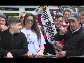 Napoli - L'arrivo del Real Madrid all'Hotel Caracciolo (06.03.17)