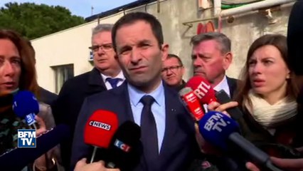 Hamon "ni inquiet, ni en colère" face aux critiques de Bartolone sur sa campagne