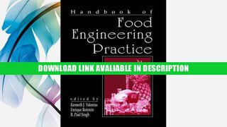 eBook Free Handbook of Food Engineering Practice Free Online