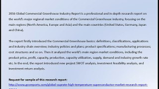 Commercial Greenhouse Market Research Report 2016