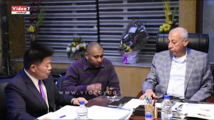 بالفيديو..  محافظ أسوان يستقبل وفد جمعية رجال الأعمال الصينين  بمصر