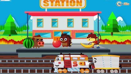 Learn Numbers, Shapes, Colors and More with the Train | Cartoons with Trains