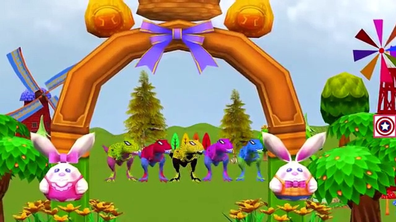 Dinosaurs Spiderman Giant Surprise Egg Finger Family Rhymes | Spiderman Hulk Dinosaurs Finger Family