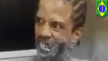 【閲覧注意】顔を撃たれた男性がゾンビと化す？　ブラジル