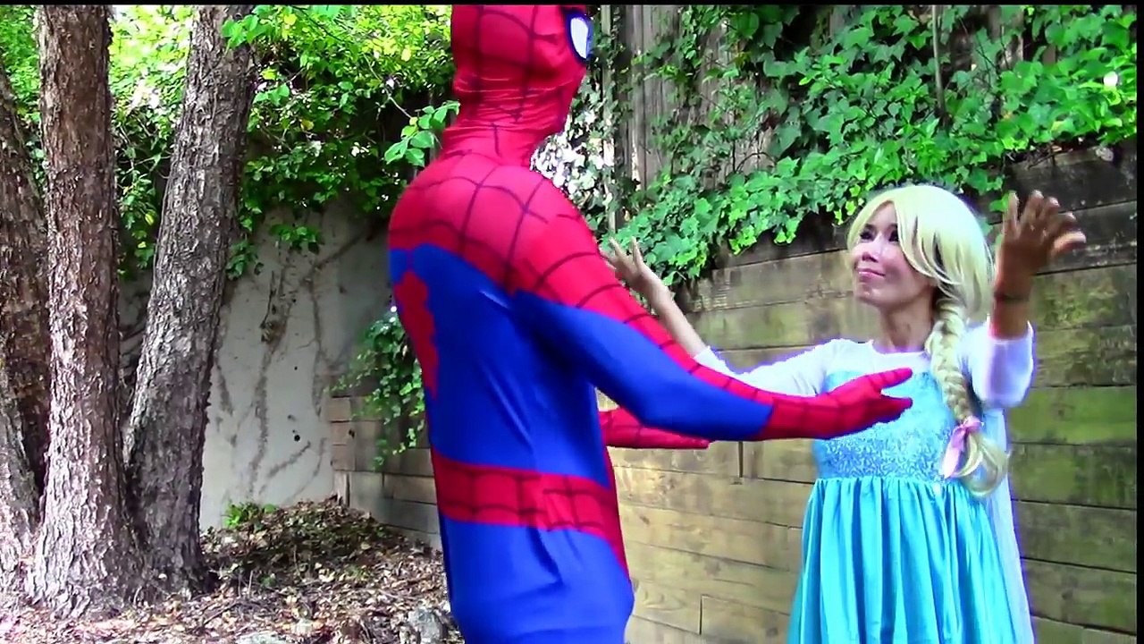 Spiderman Loves Catwoman? Frozen Elsa Dumped?? w/ Maleficent, Joker Elsa Funny superhero v