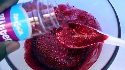 How To Make Frozen Elsa Hot Red Sparkle Glitter Slime Full Compilation