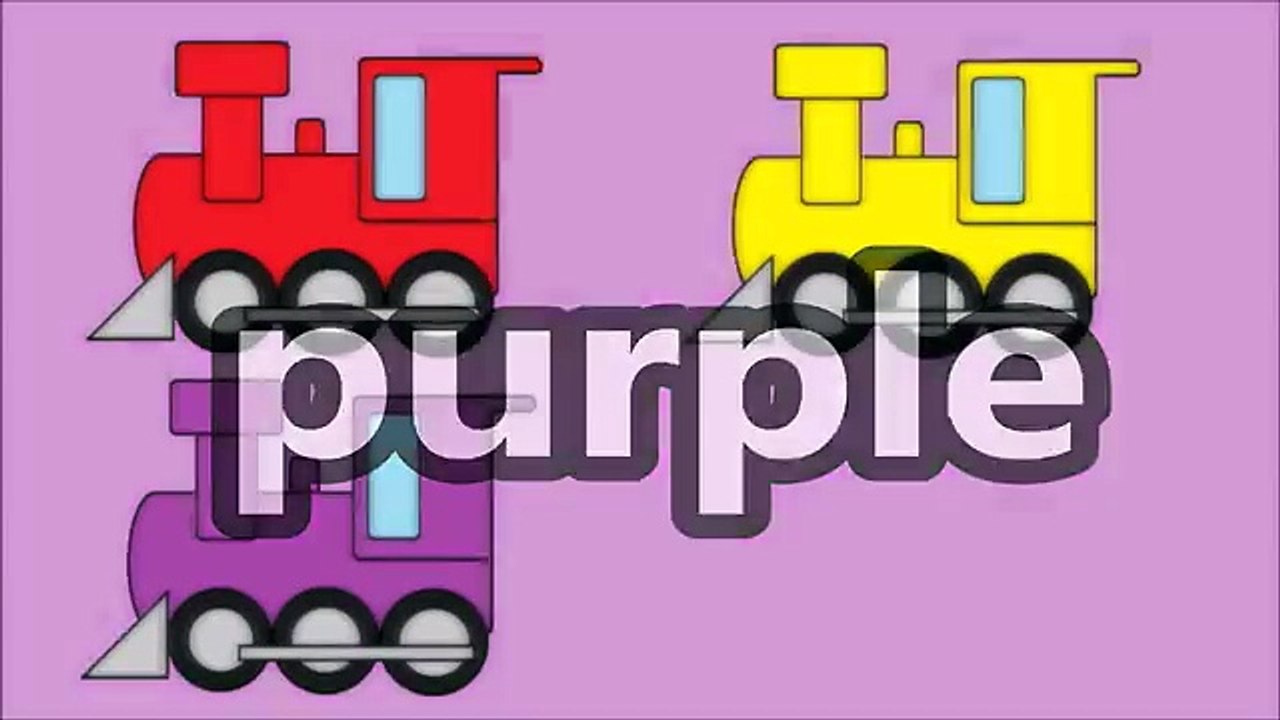 Learn colors with the color train for kids #5 - Public Transport Colours Cartoon