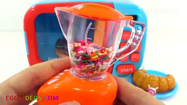 Just Like Home Microwave Blender Kitchen Toy Appliances M&Ms Candy Surprise Eggs Toys for