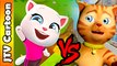 Talking Tom Gold Run VS Cat Subway Run - JTV Cartoon Games Kids
