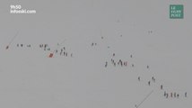 Après l'avalanche de Tignes, les images des skieurs regagnant la station