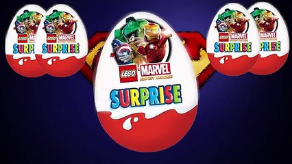 Лего марвел LEGO Marvel Super Heroes Супергерои Шоколадные яйца Киндер сюрприз Unpacking Kinder