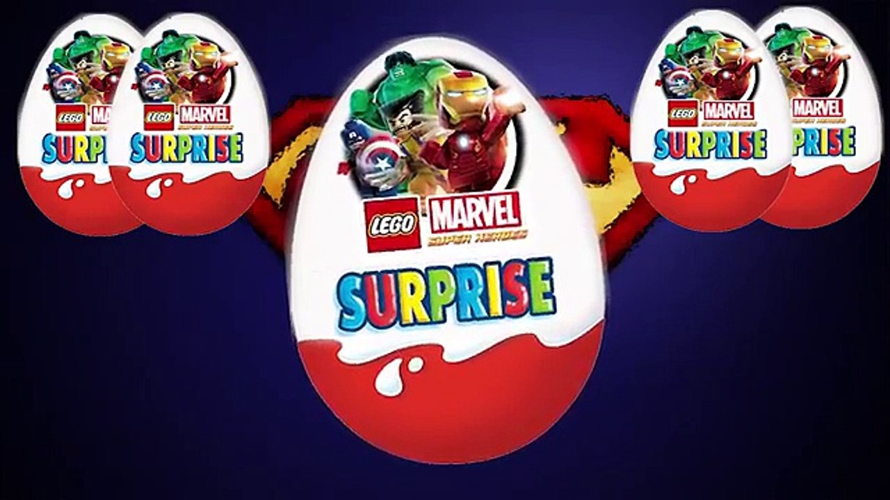 Лего марвел LEGO Marvel Super Heroes Супергерои Шоколадные яйца Киндер сюрприз Unpacking Kinder