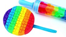 How To Make Play Doh Rainbow Popsicle Modelling Clay Rainbow Roller Pin Learn Color Creati