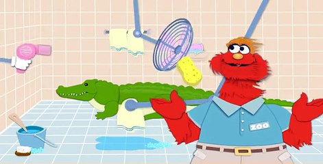 Sesame Street: Murray Cleans Up - Zoo Animal Cleaning - PBS Kids Games